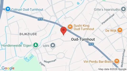 Apartments for rent i Oud-Turnhout - kort over placeringen