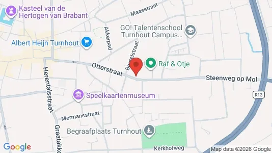 Apartments for rent i Turnhout - kort over placeringen