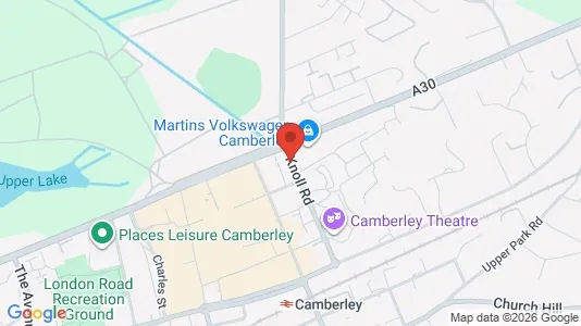 Apartments for rent i Camberley - Surrey - kort over placeringen