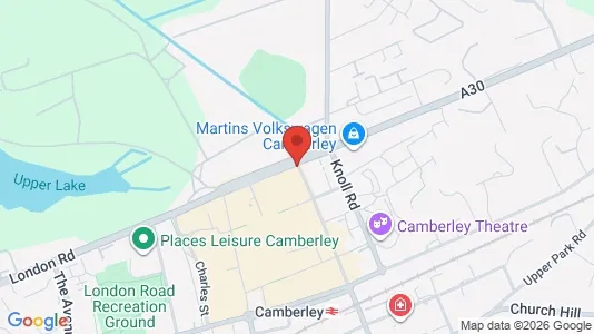 Apartments for rent i Camberley - Surrey - kort over placeringen