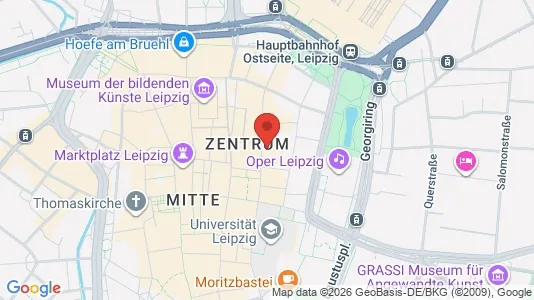 Rooms for rent i Leipzig - kort over placeringen