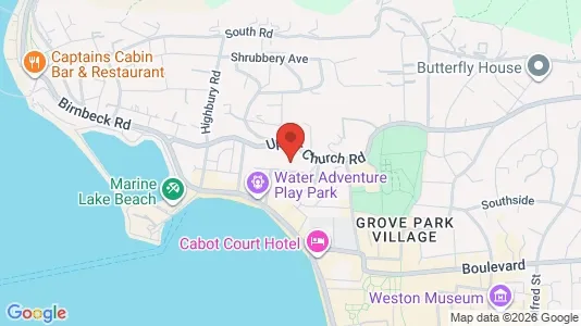 Apartments for rent i Weston-super-Mare - Avon - kort over placeringen