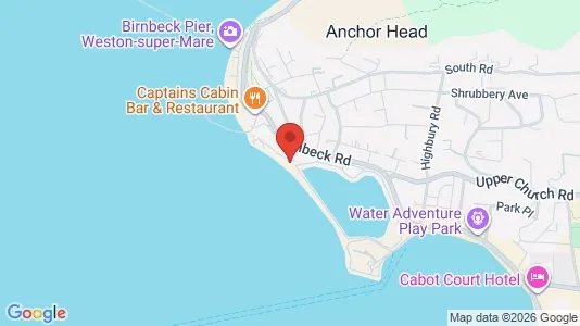 Apartments for rent i Weston-super-Mare - Avon - kort over placeringen