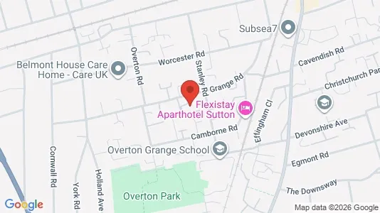 Apartments for rent i Sutton - Surrey - kort over placeringen