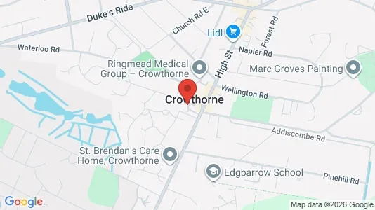 Apartments for rent i Crowthorne - Berkshire - kort over placeringen