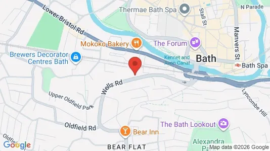 Apartments for rent i Bath - Avon - kort over placeringen