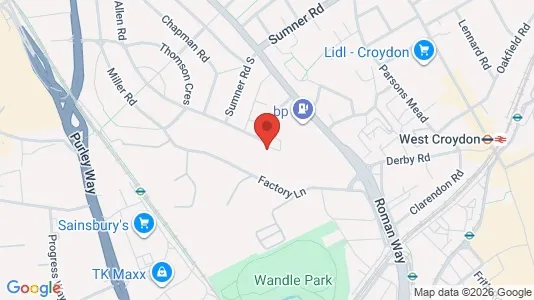Apartments for rent i Croydon - Surrey - kort over placeringen