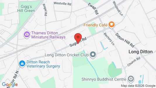 Apartments for rent i Thames Ditton - Surrey - kort over placeringen