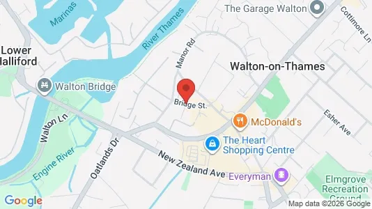 Apartments for rent i Walton-on-Thames - Surrey - kort over placeringen