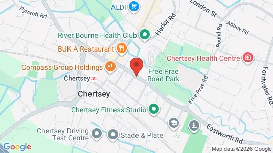 Apartments for rent i Chertsey - Surrey - kort over placeringen