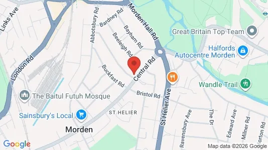 Apartments for rent i Morden - Surrey - kort over placeringen