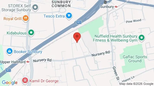 Apartments for rent i Sunbury-on-Thames - Middlesex - kort over placeringen