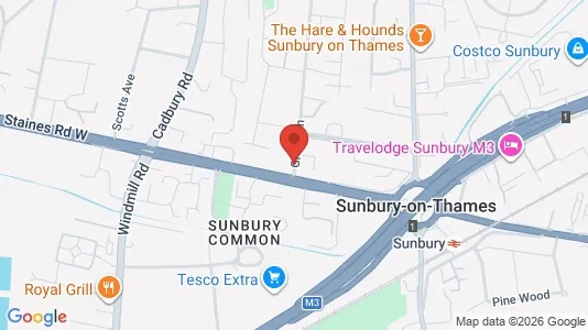 Apartments for rent i Sunbury-on-Thames - Middlesex - kort over placeringen