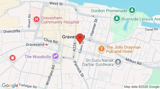 Apartments for rent i Gravesend - Kent - kort over placeringen