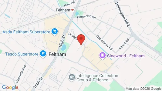Apartments for rent i Feltham - Middlesex - kort over placeringen