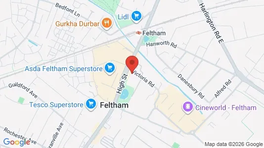 Apartments for rent i Feltham - Middlesex - kort over placeringen