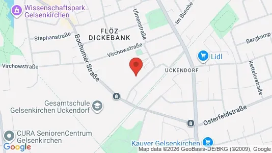 Apartments for rent i Gelsenkirchen - kort over placeringen