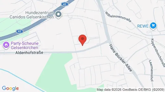 Apartments for rent i Gelsenkirchen - kort over placeringen