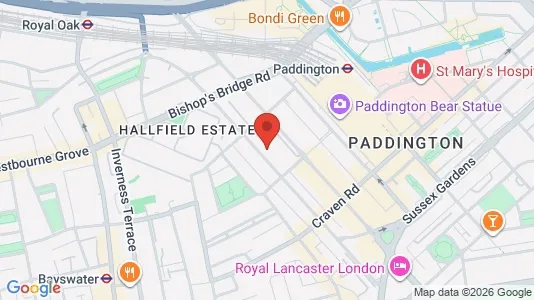 Apartments for rent i London W2 - kort over placeringen