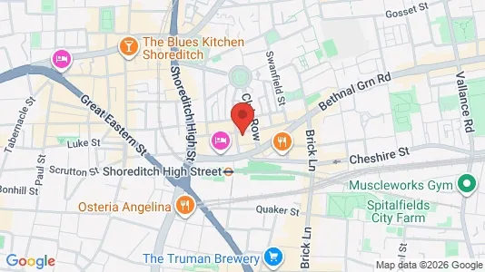 Apartments for rent i London E2 - kort over placeringen