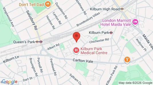 Apartments for rent i London NW6 - kort over placeringen