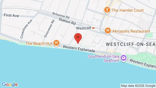 Apartments for rent i Westcliff-on-Sea - Essex - kort over placeringen