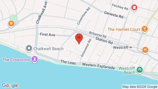 Apartments for rent i Westcliff-on-Sea - Essex - kort over placeringen