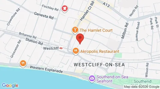 Apartments for rent i Westcliff-on-Sea - Essex - kort over placeringen