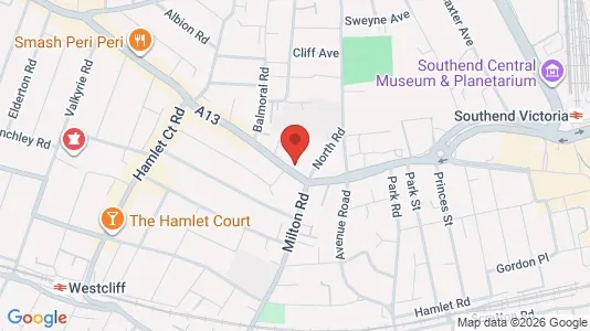 Apartments for rent i Westcliff-on-Sea - Essex - kort over placeringen
