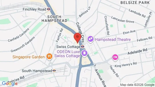 Apartments for rent i London NW3 - kort over placeringen
