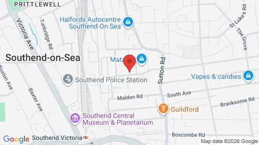 Apartments for rent i Southend-on-Sea - Essex - kort over placeringen