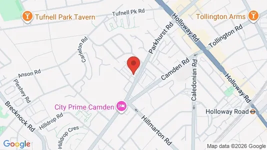 Apartments for rent i London N7 - kort over placeringen