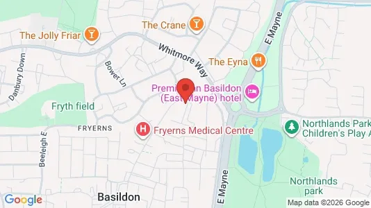 Apartments for rent i Basildon - Essex - kort over placeringen