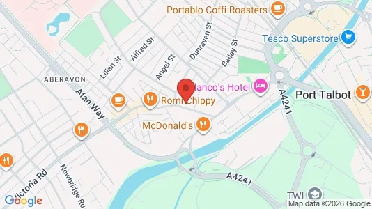 Apartments for rent i Port Talbot - West Glamorgan - kort over placeringen