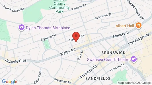 Apartments for rent i Swansea - West Glamorgan - kort over placeringen