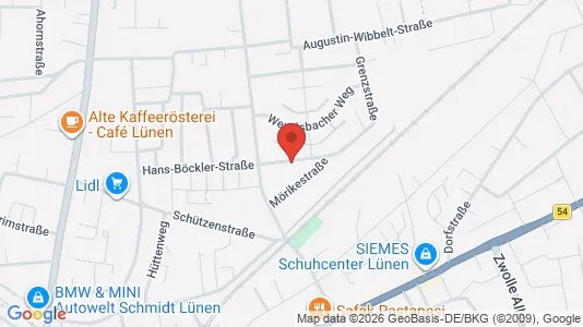 Apartments for rent i Unna - kort over placeringen