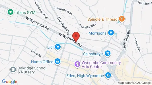 Apartments for rent i High Wycombe - Buckinghamshire - kort over placeringen