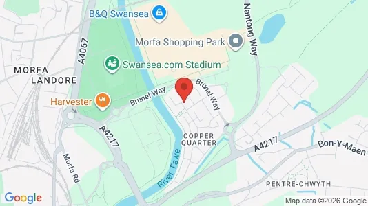Apartments for rent i Swansea - West Glamorgan - kort over placeringen