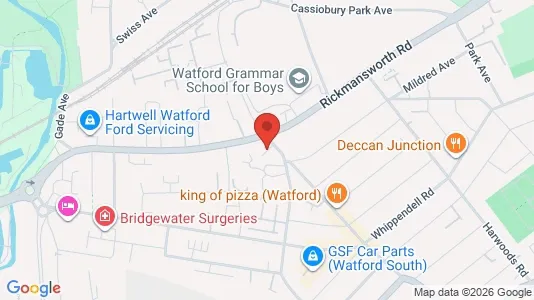Apartments for rent i Watford - Hertfordshire - kort over placeringen