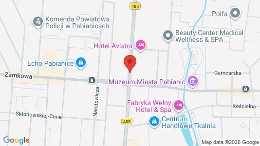 Apartments for rent i Pabianicki - kort over placeringen
