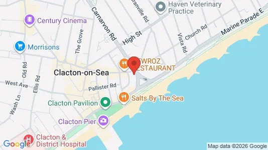Apartments for rent i Clacton-on-Sea - Essex - kort over placeringen