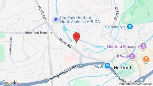 Apartments for rent i Hertford - Hertfordshire - kort over placeringen