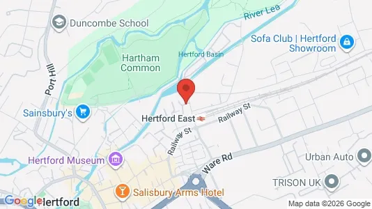 Apartments for rent i Hertford - Hertfordshire - kort over placeringen