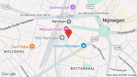 Apartments for rent i Nijmegen - kort over placeringen