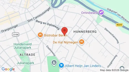 Apartments for rent i Nijmegen - kort over placeringen