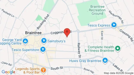 Apartments for rent i Braintree - Essex - kort over placeringen