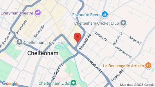 Apartments for rent i Cheltenham - Gloucestershire - kort over placeringen
