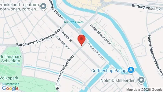 Apartments for rent i Schiedam - kort over placeringen