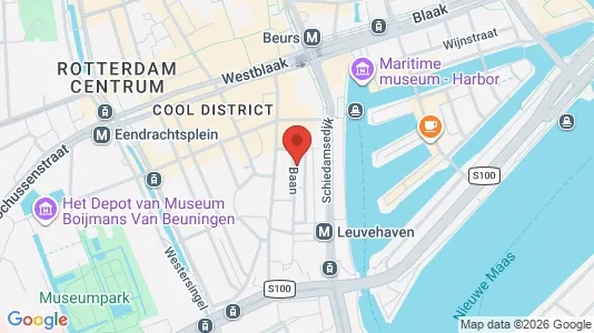 Apartments for rent i Rotterdam Centrum - kort over placeringen