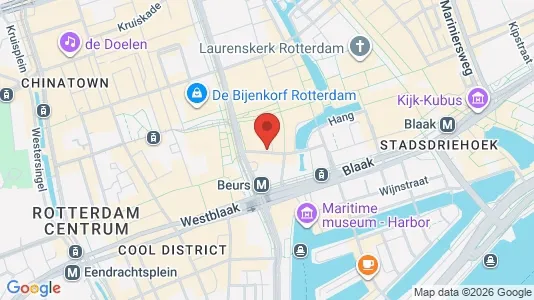 Apartments for rent i Rotterdam Centrum - kort over placeringen